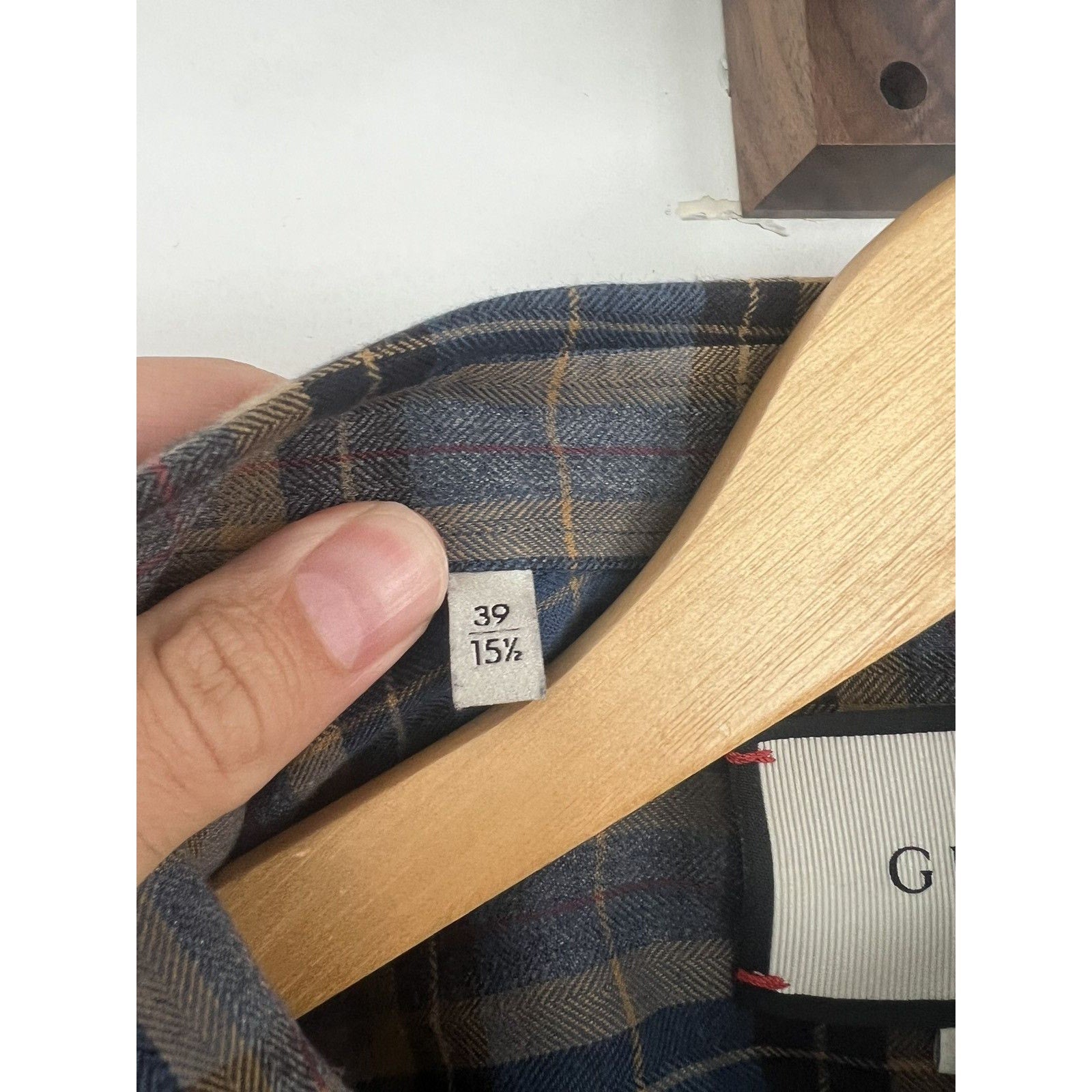 Gucci Blue & gold flannel