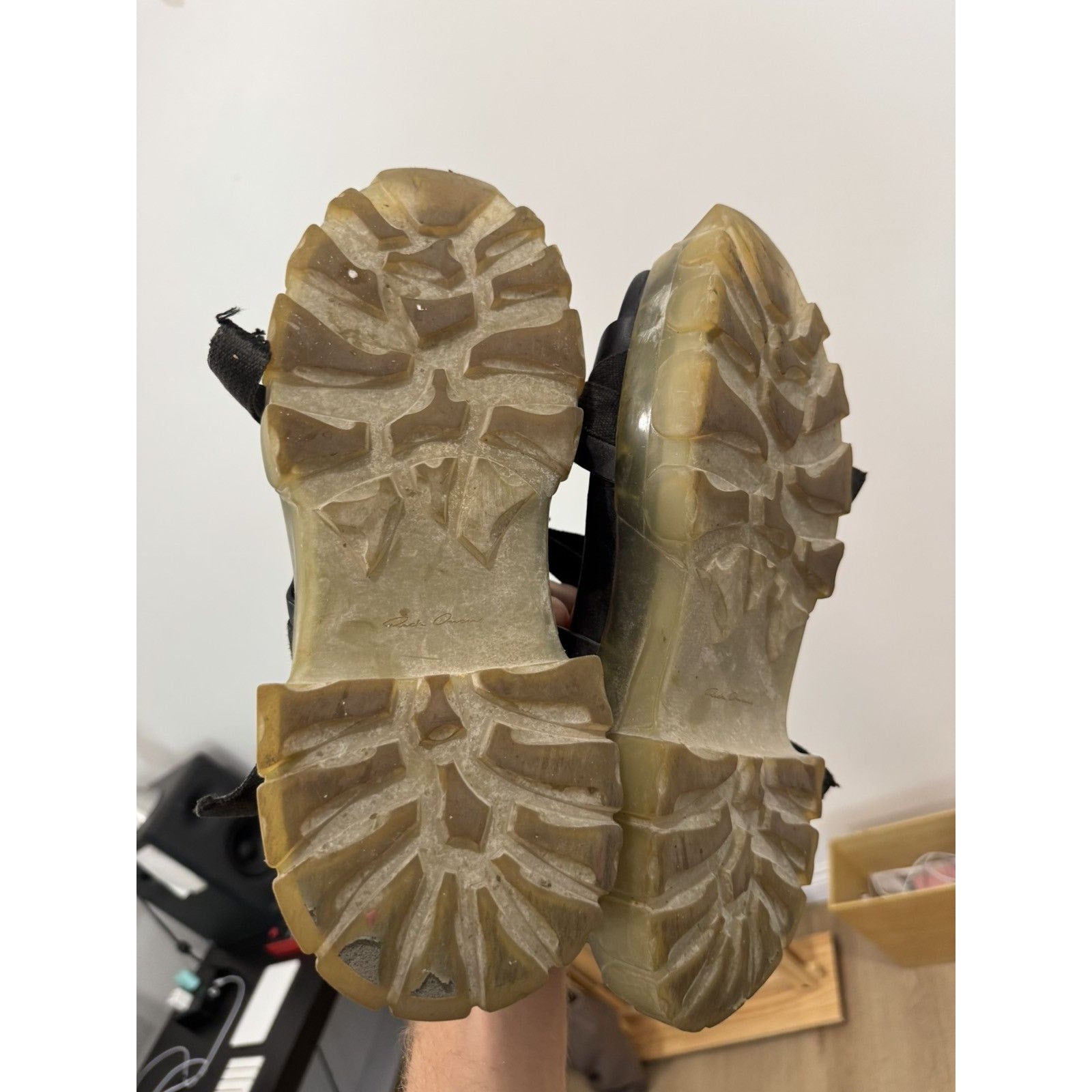 Rick Owens Tractor sandals dark dust 43