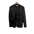 Saint Laurent Waxed Belted Blazer 52