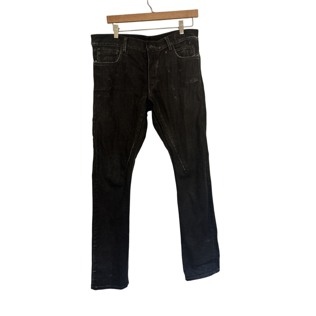 Rick Owens Black Wax denim 34