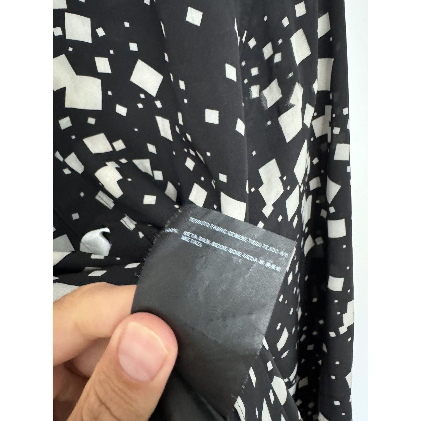 Saint Laurent Rare Hedi Silk Squares shirt 39