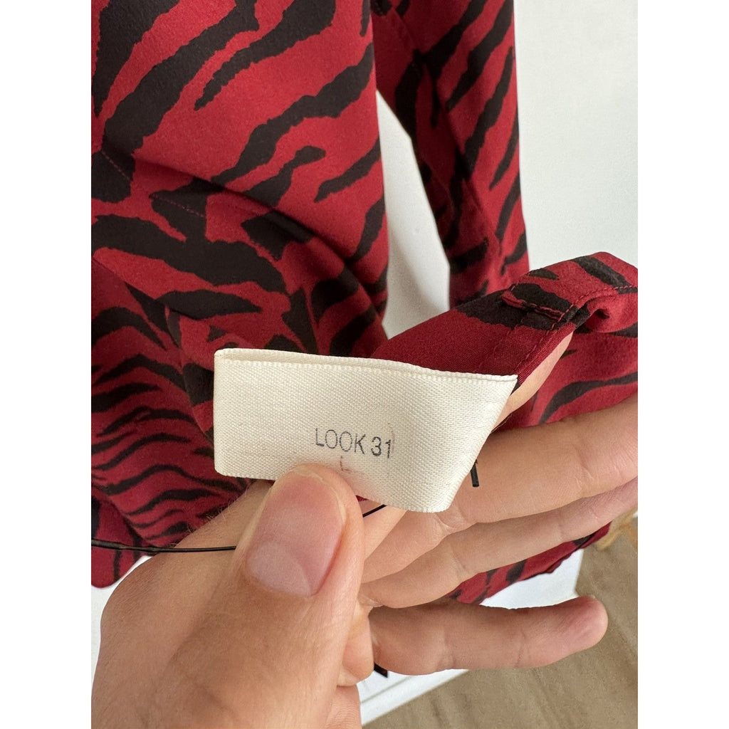 Saint Laurent Sample FW19 Tiger Silk shirt 38