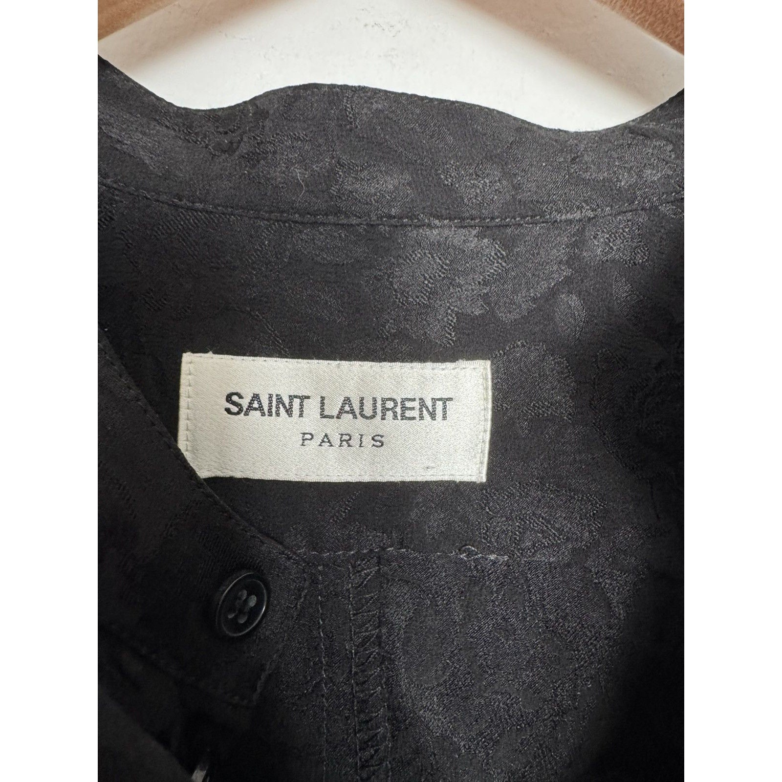 Saint Laurent Silk Roses Tunic