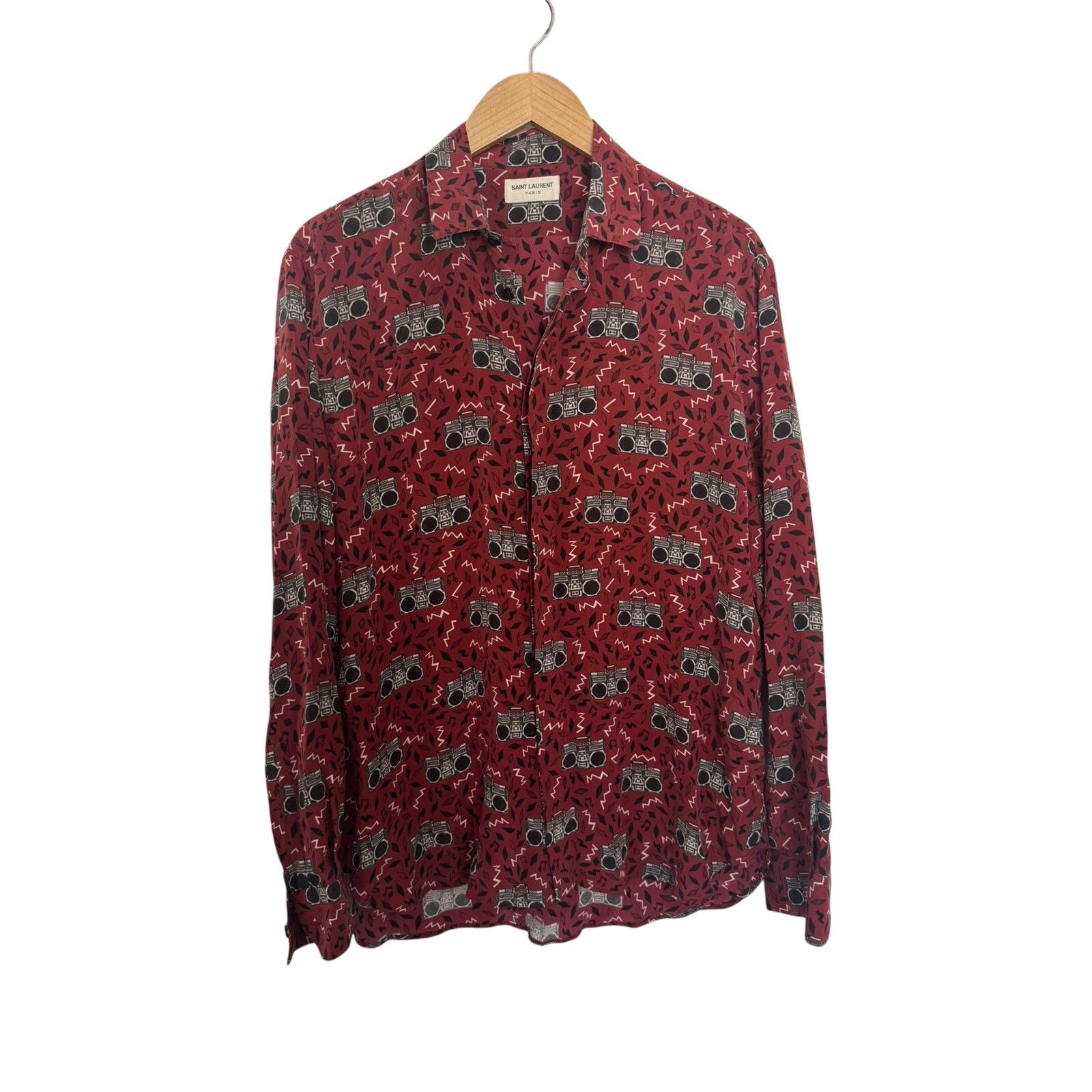 Saint Laurent Silk Boombox shirt 40