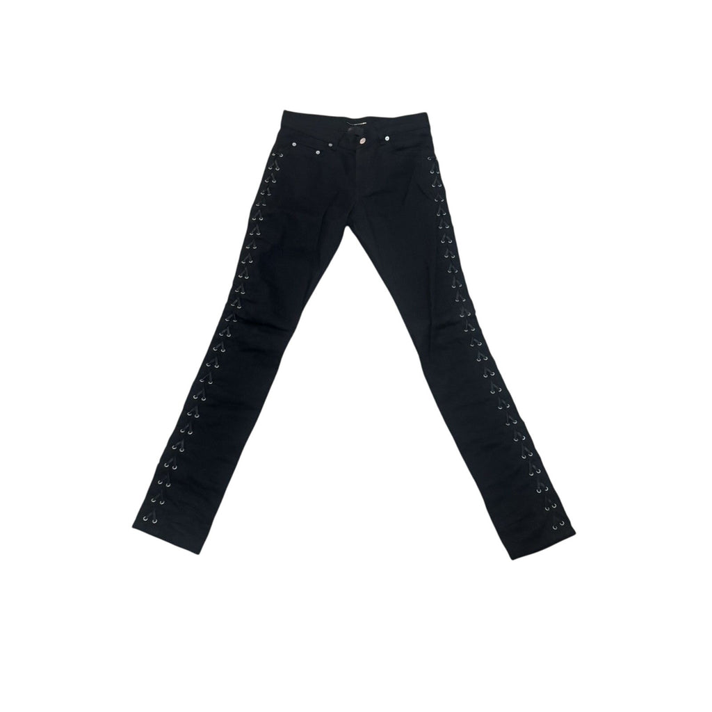 Saint Laurent Hedi Laced Denim