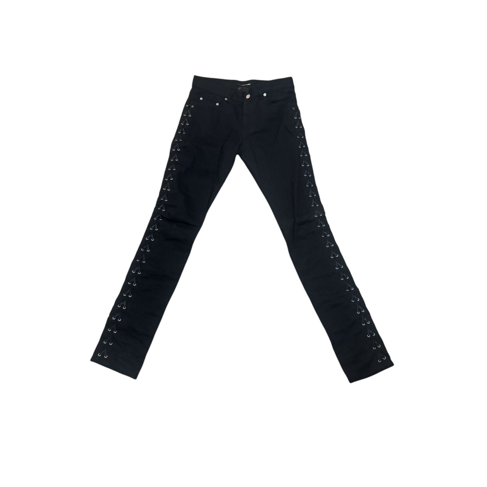 Saint Laurent Hedi Laced Denim