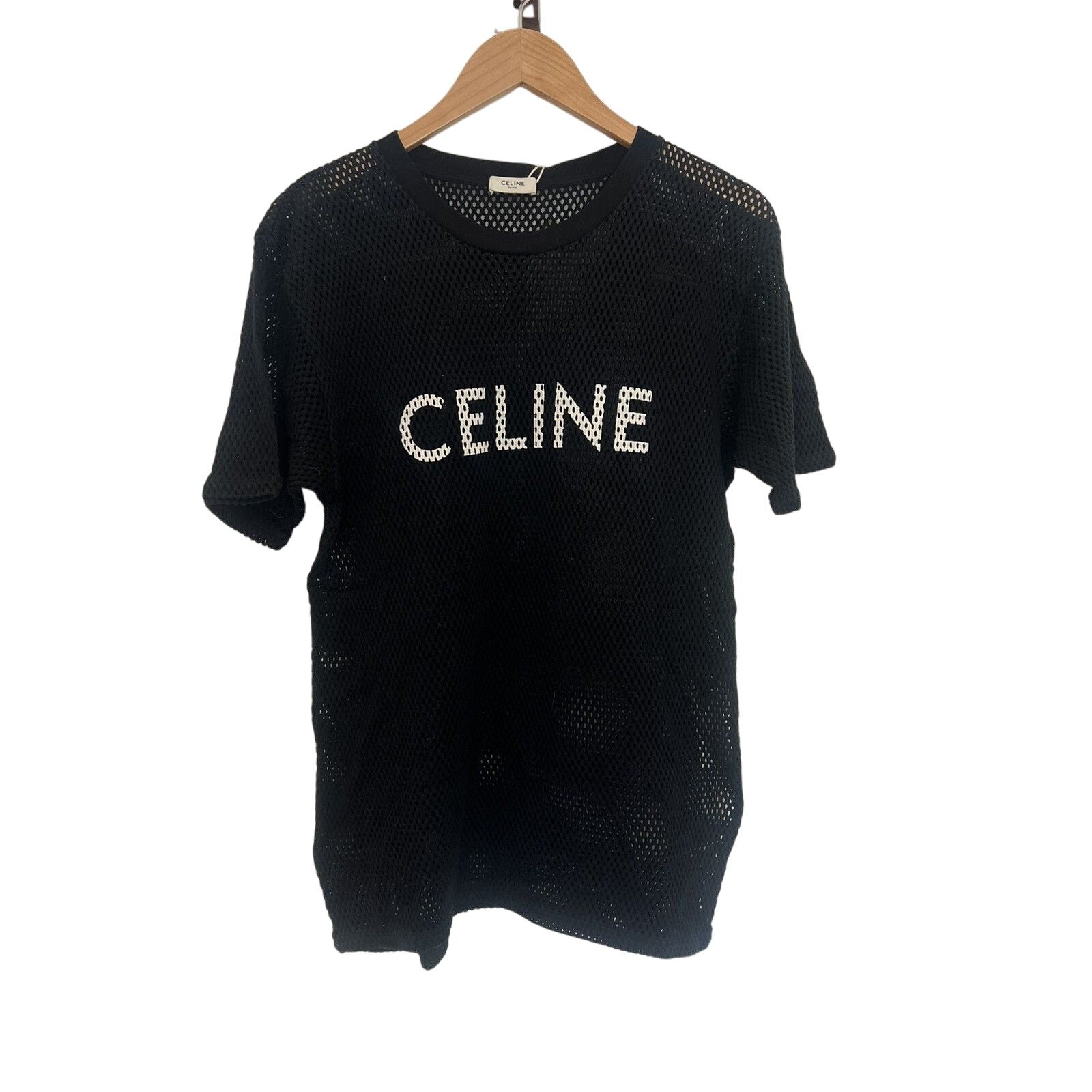 Celine Mesh Logo T XL