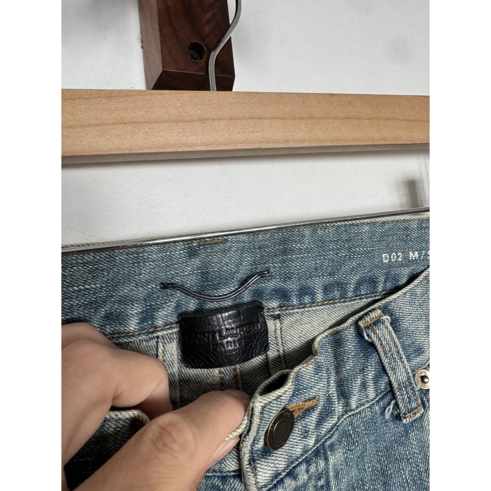 Saint Laurent FW16 Palladium Crash Denim Hedi 33