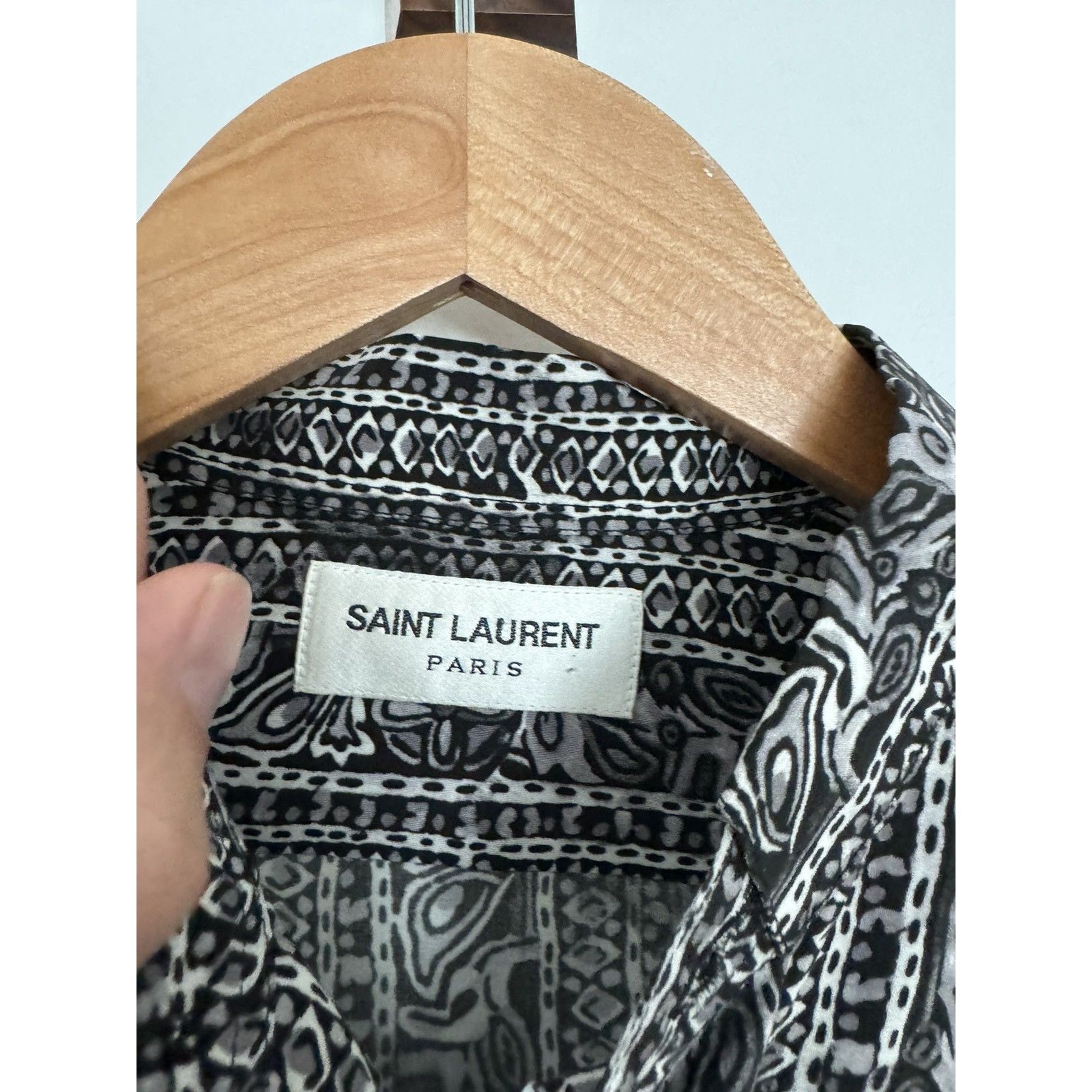 Saint Laurent Rare Silk Crepe Tunic 37