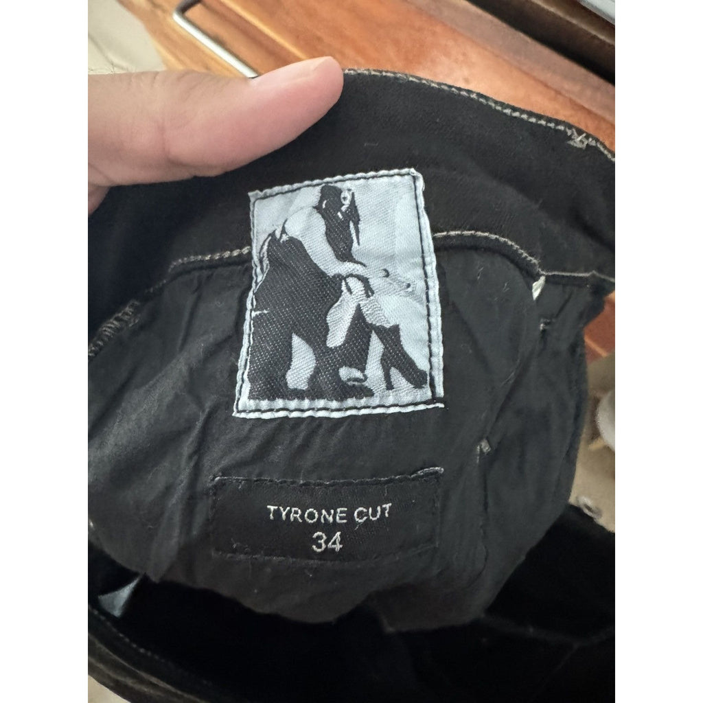 Rick Owens Waxed Slashed Tyrone Denim 34