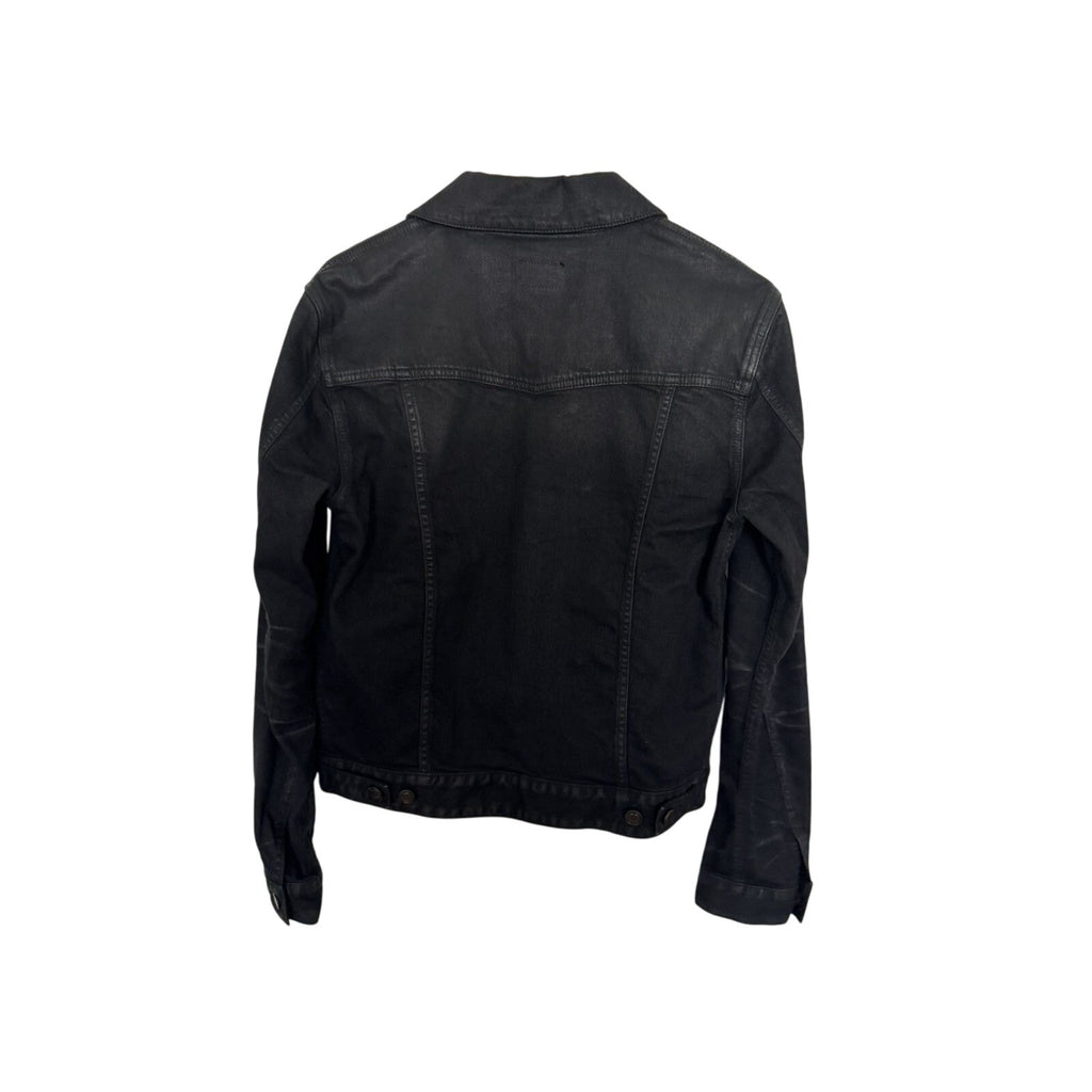 Saint Laurent Wax denim trucker jacket