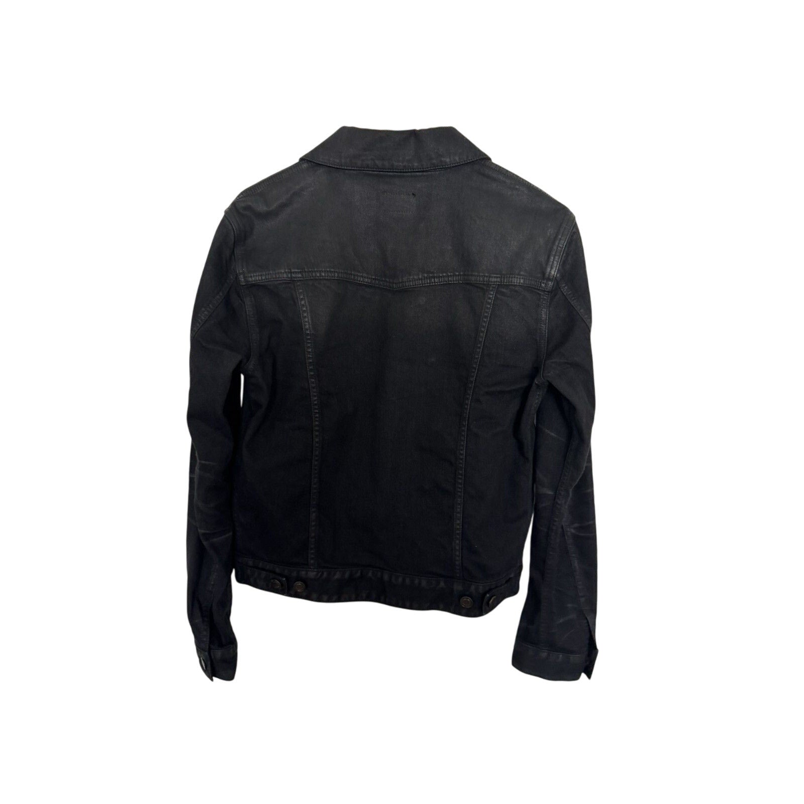 Saint Laurent Wax denim trucker jacket