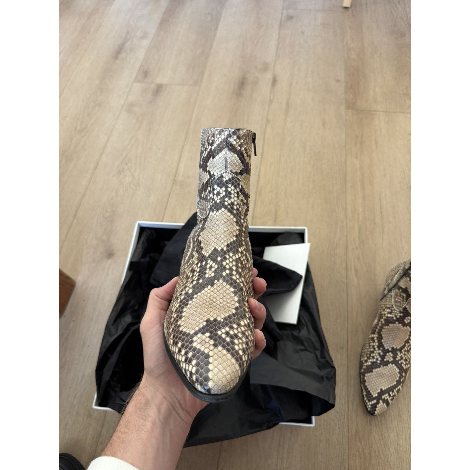 Celine Python Jacno boots