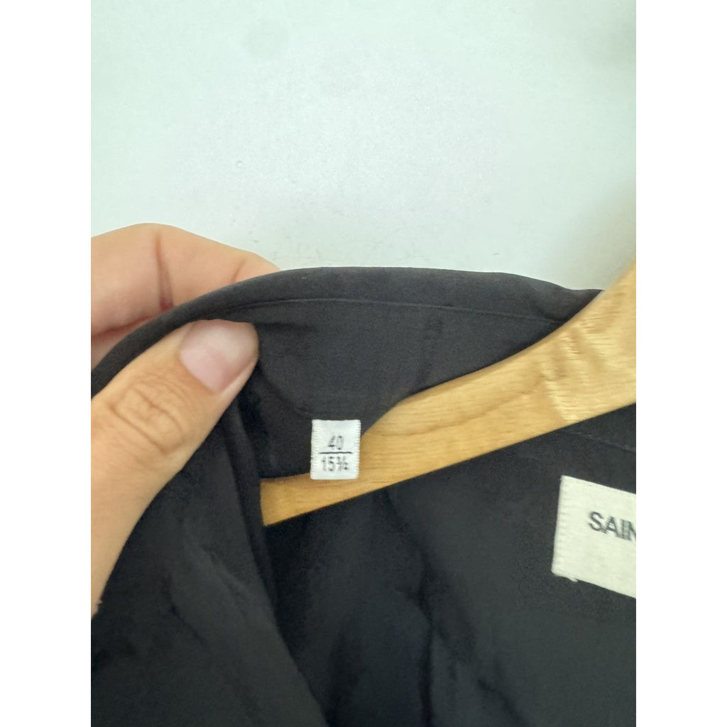 Saint Laurent Hedi Silk Guitar shirt 41