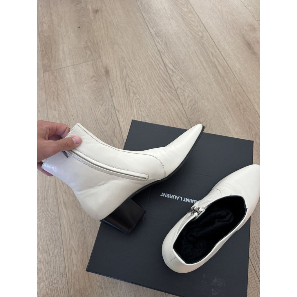 Saint laurent New Cream Vasili Boots 41