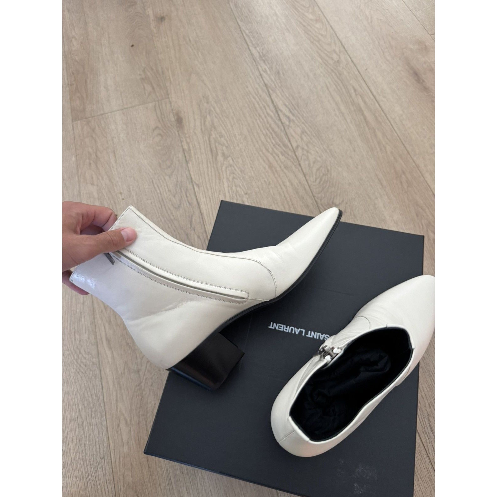 Saint laurent New Cream Vasili Boots 41