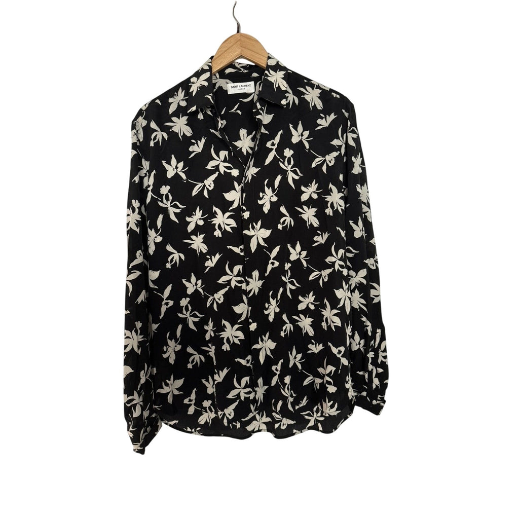 Saint Laurent Silk rose shirt Small