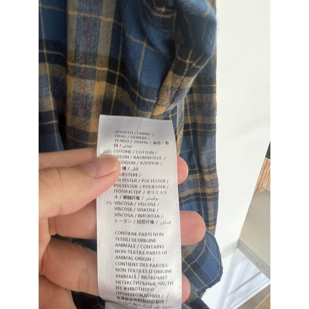 Gucci Blue & gold flannel