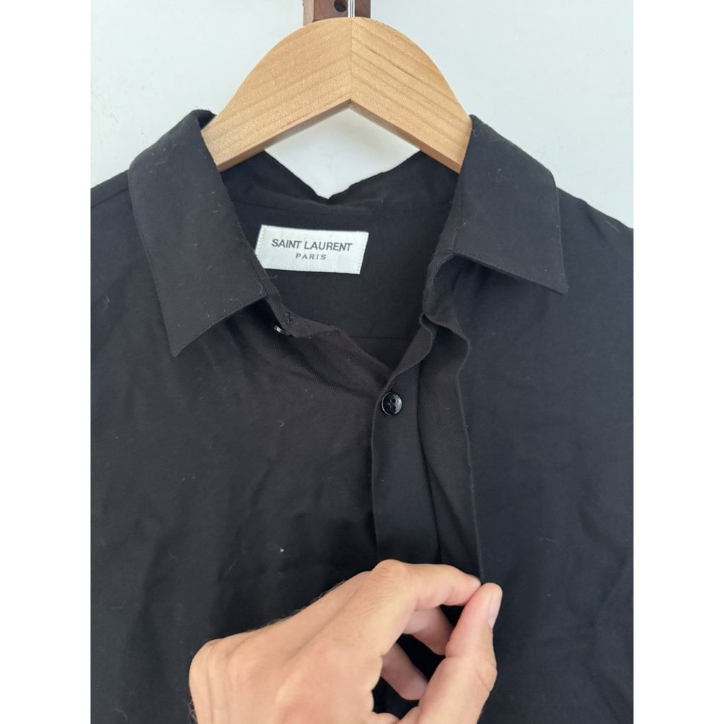 Saint Laurent Hidden buttons Heavy Viscose shirt 42
