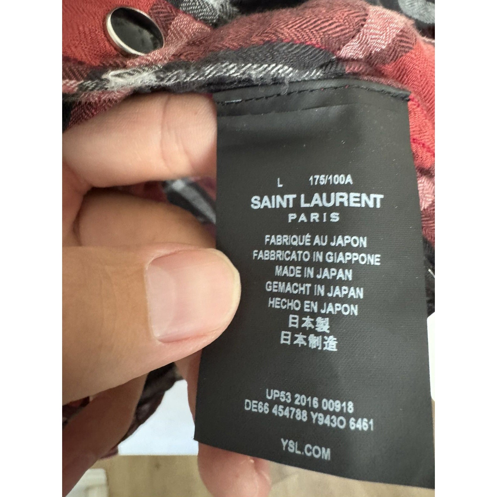 Saint Laurent SS16 Surf Sound Flannel