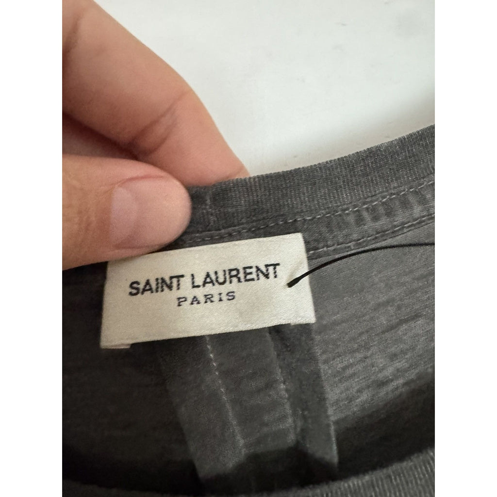 Saint Laurent Surf sound gradient grey pocket t Large