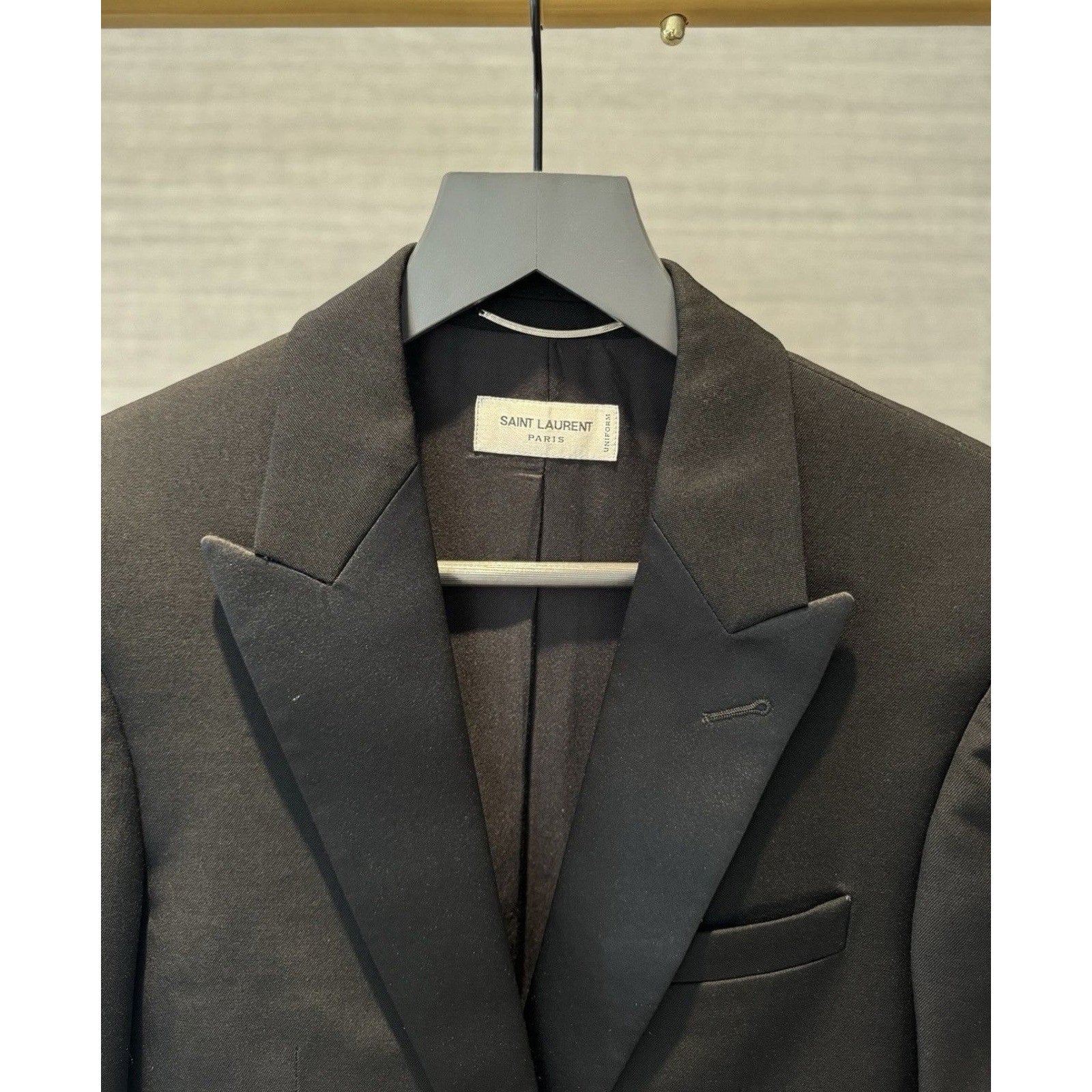 Saint Laurent 2023 Peaked Lapel Le Smoking Blazer 44