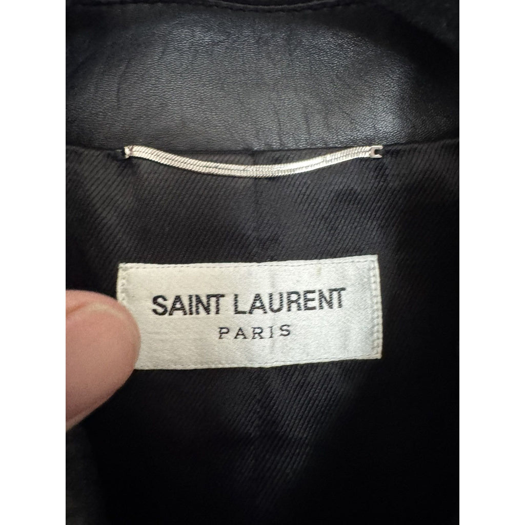 Saint Laurent Classic Lamb Leather Trucker 52