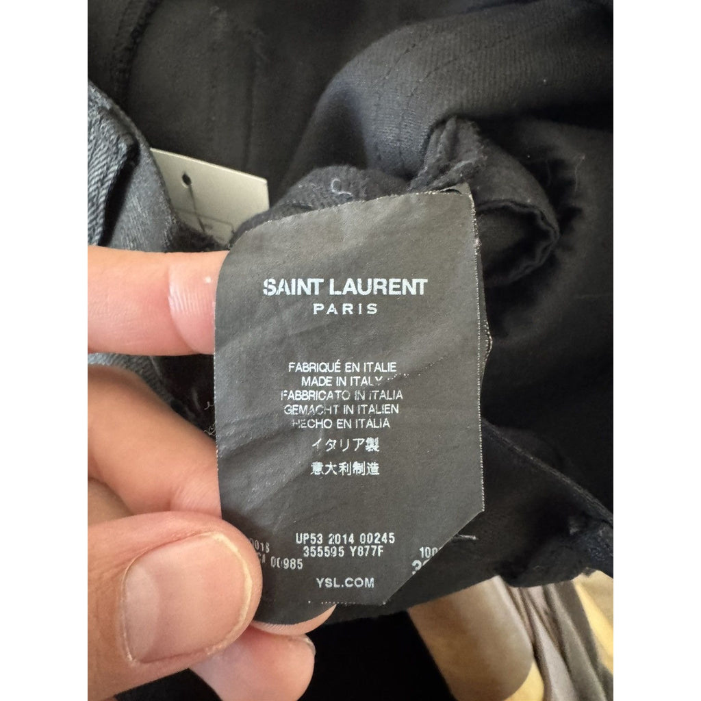Saint Laurent Fw14 nightrider waxed denim 30
