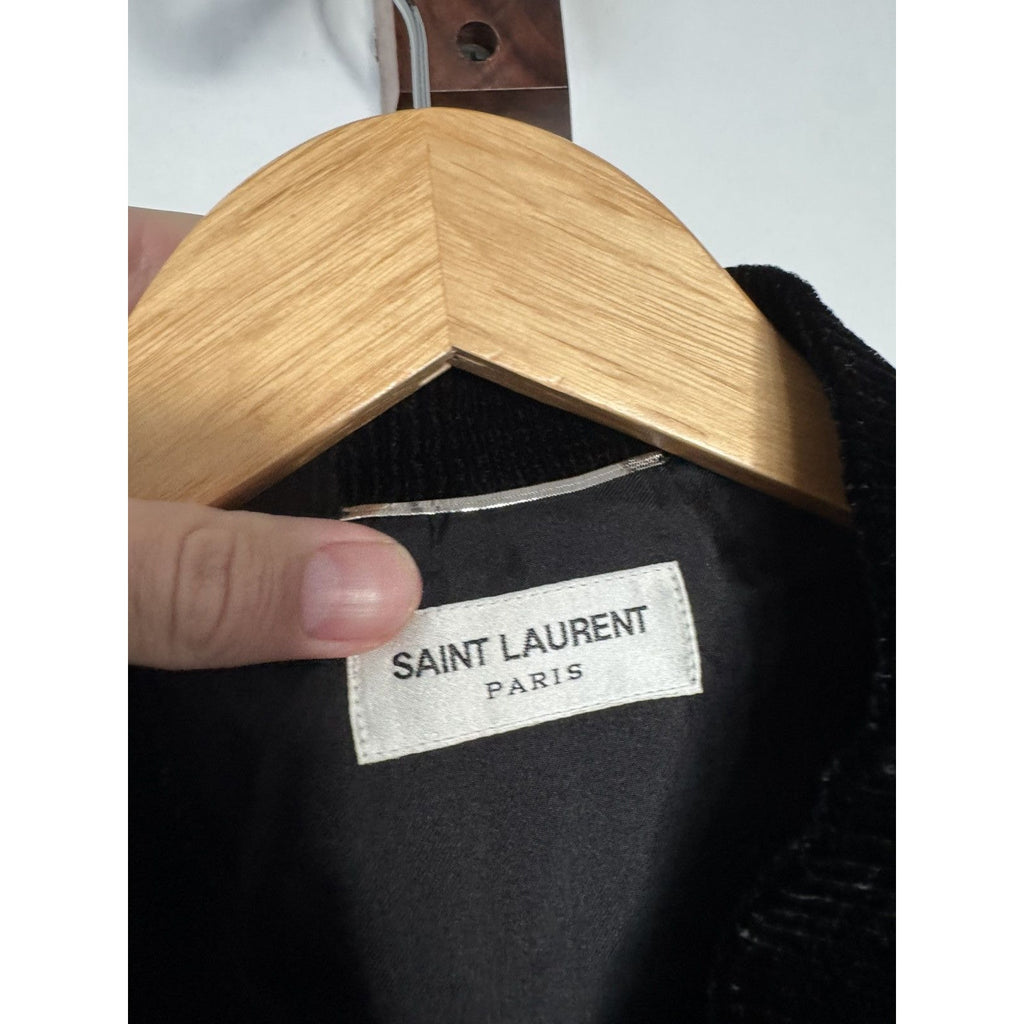 Saint Laurent Crystal Studded Velour Bomber 52