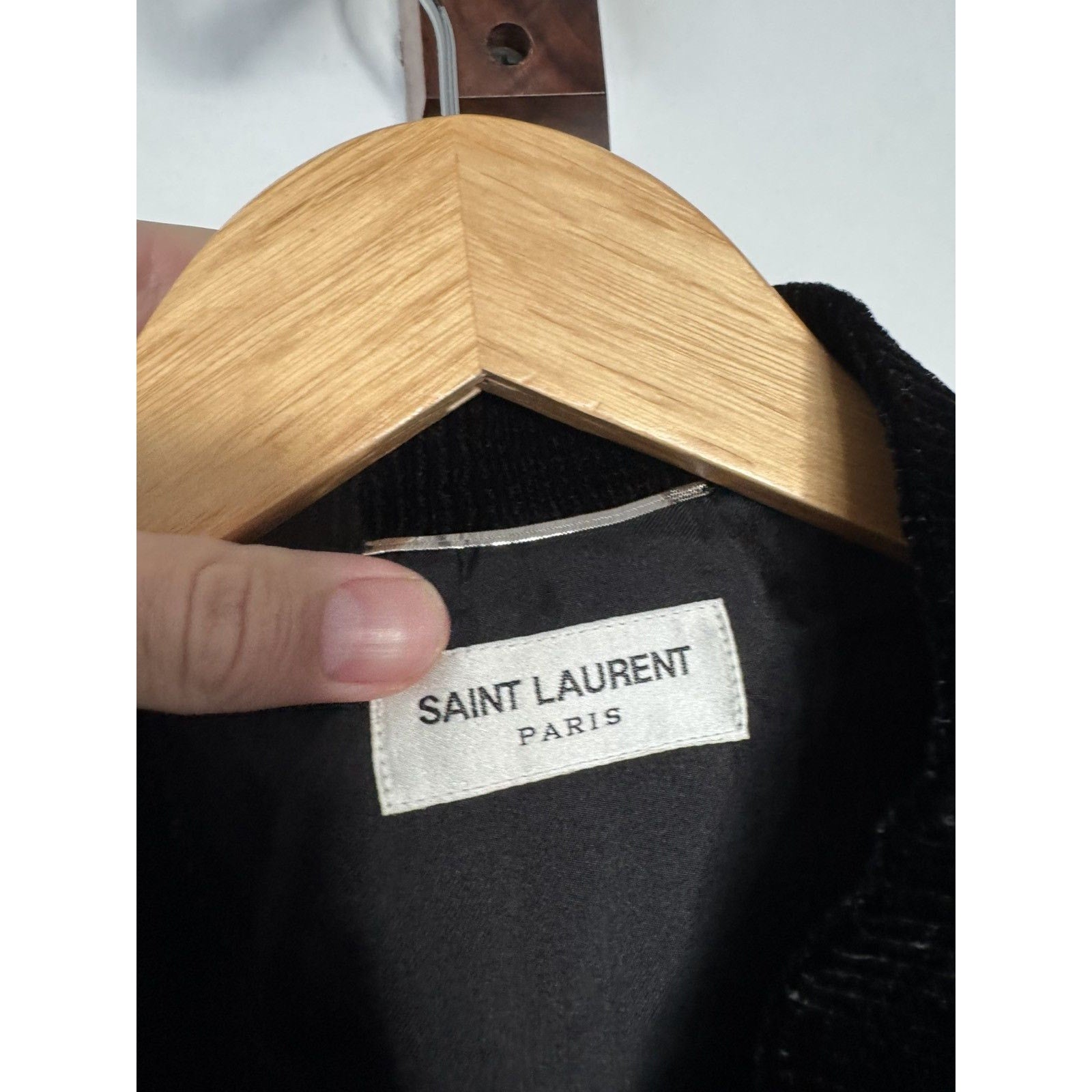 Saint Laurent Crystal Studded Velour Bomber 52