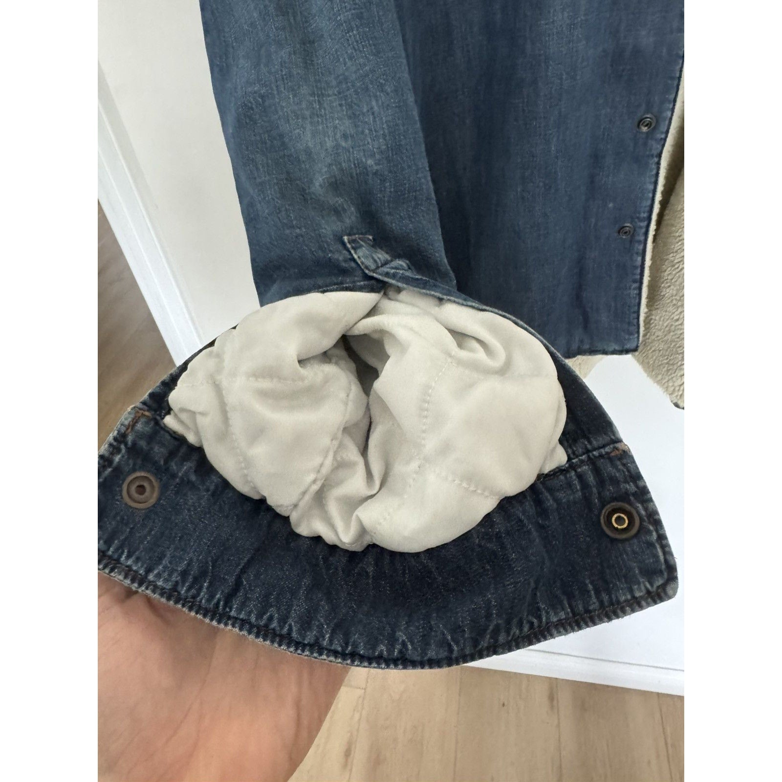 Saint Laurent Sherpa Denim shirt XL