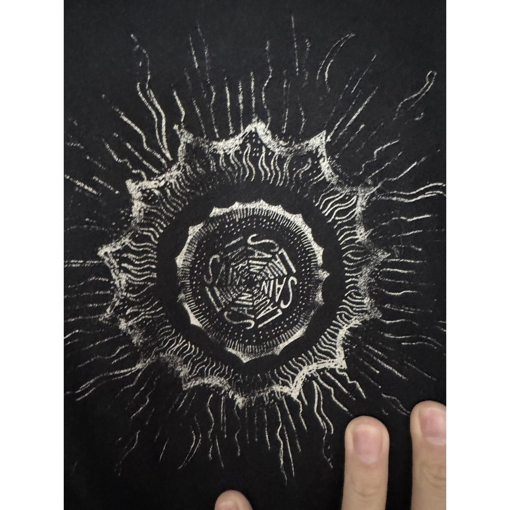 Saint Laurent Sunburst motif logo t