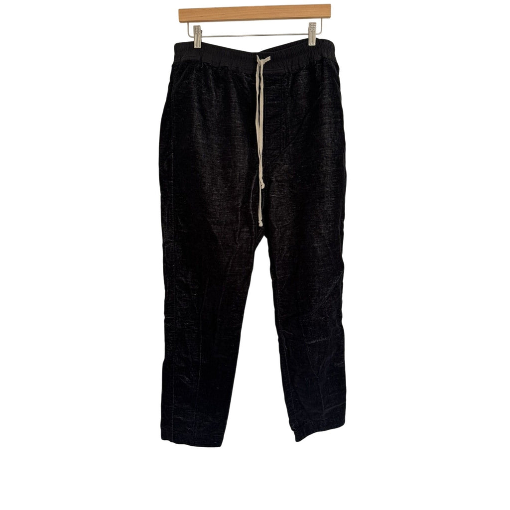 Rick Owens Velour drop crotch pants 54
