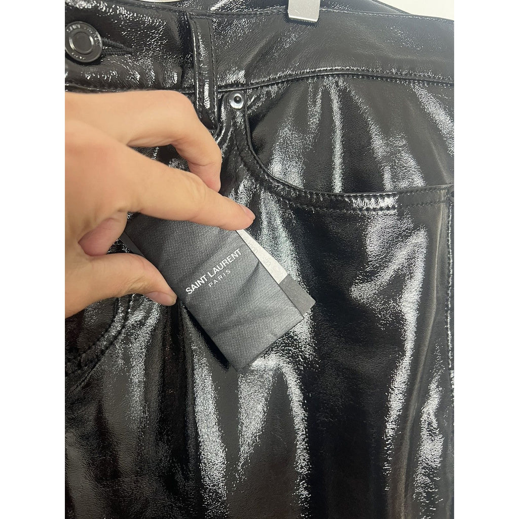 Saint Laurent Bnwt Lacquered Pants 31