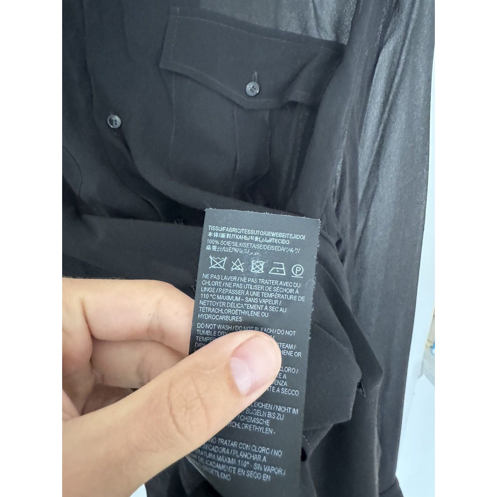 Saint laurent sheer Silk Shirt