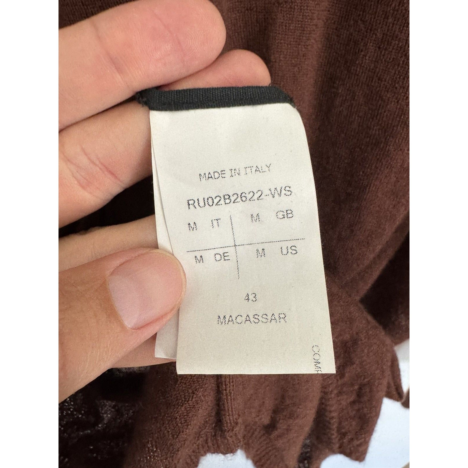 Rick Owens Cashmere Strobe Sweater FW22