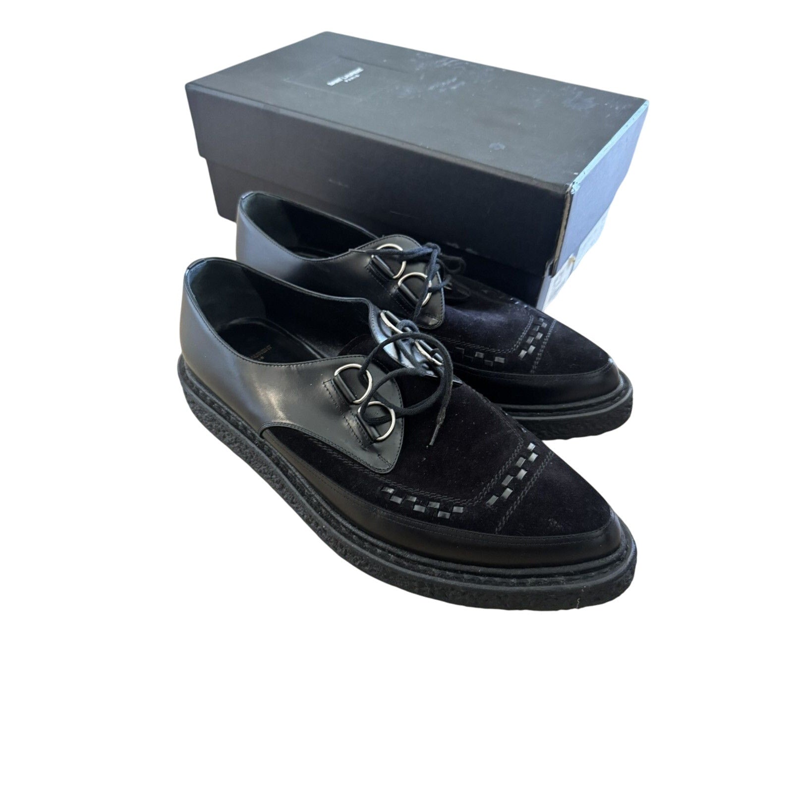Saint Laurent New FW14 D Ring Creepers 45.5