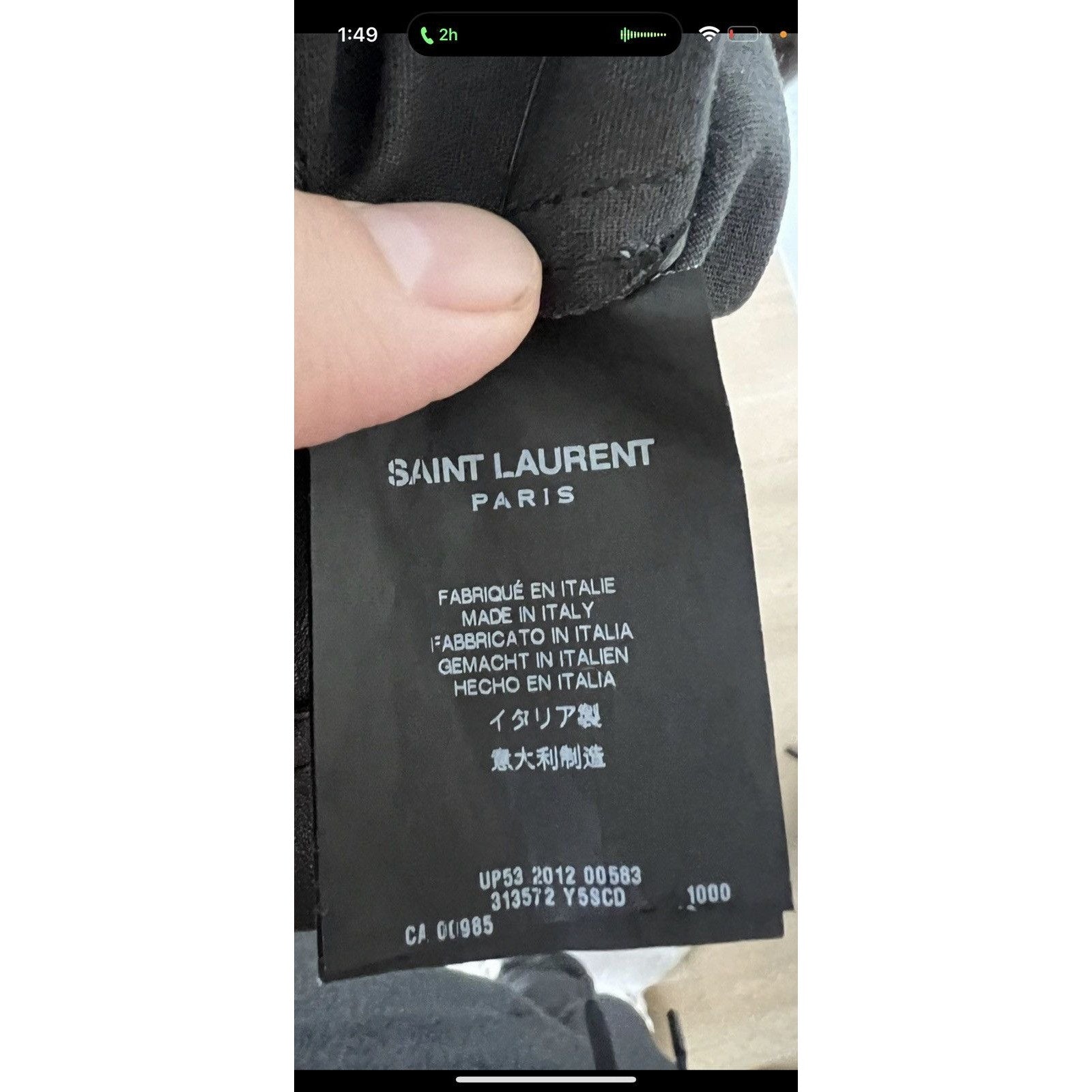 Saint Laurent Lamb Leather Pants 34