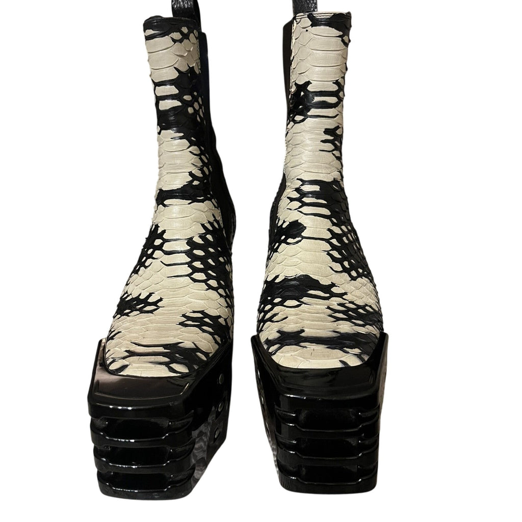 Rick Owens Python Kiss Grill Boots 42