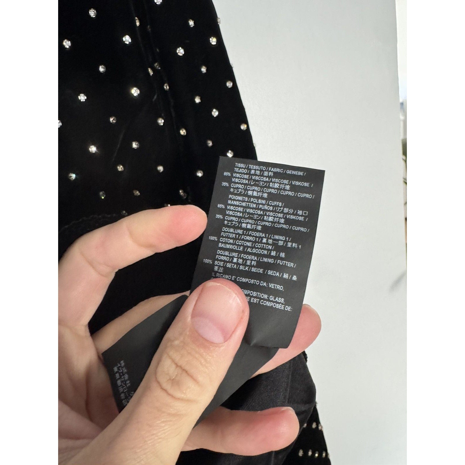 Saint Laurent Crystal Studded Velour Bomber 52