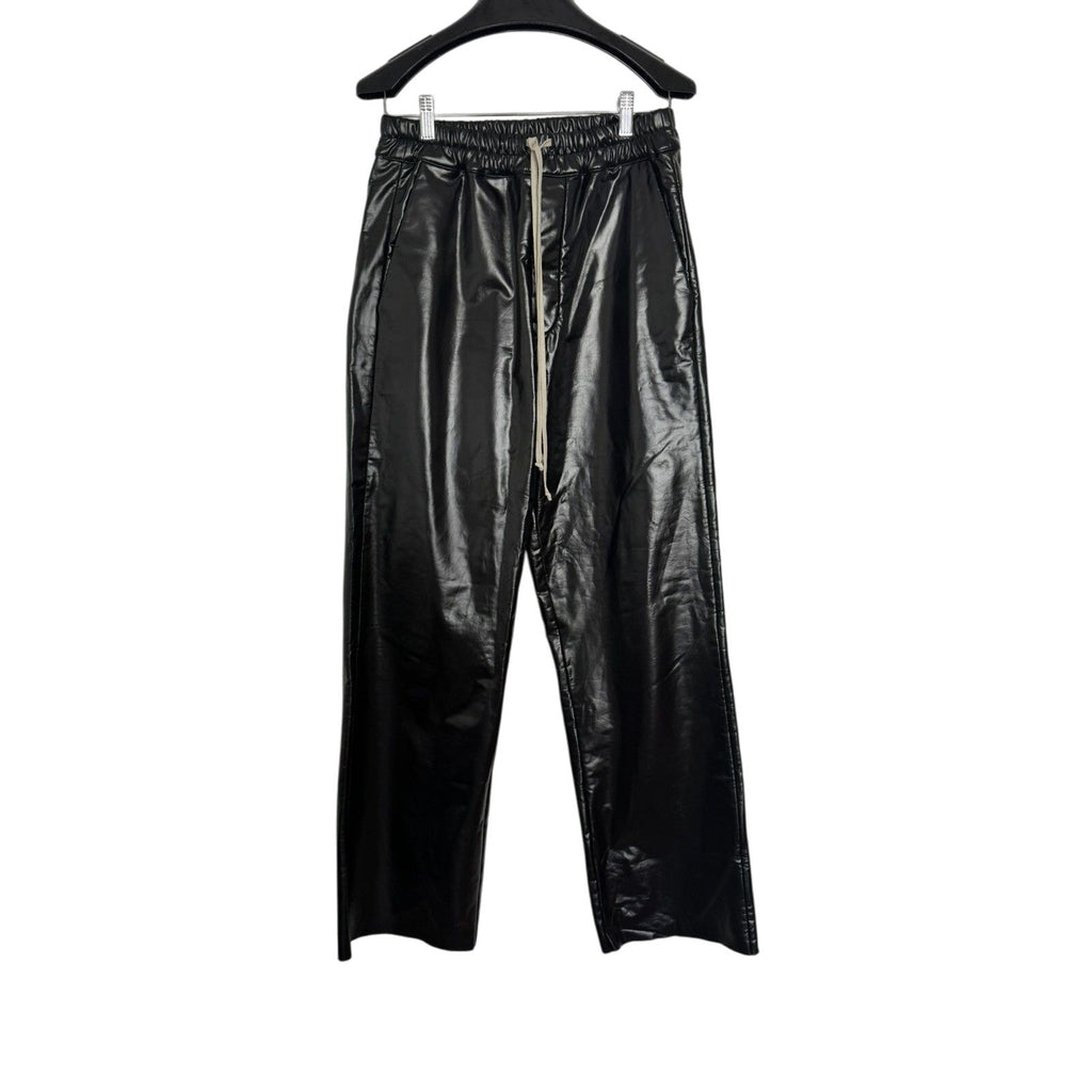 Rick Owens Faux Leather Drawstring pants M