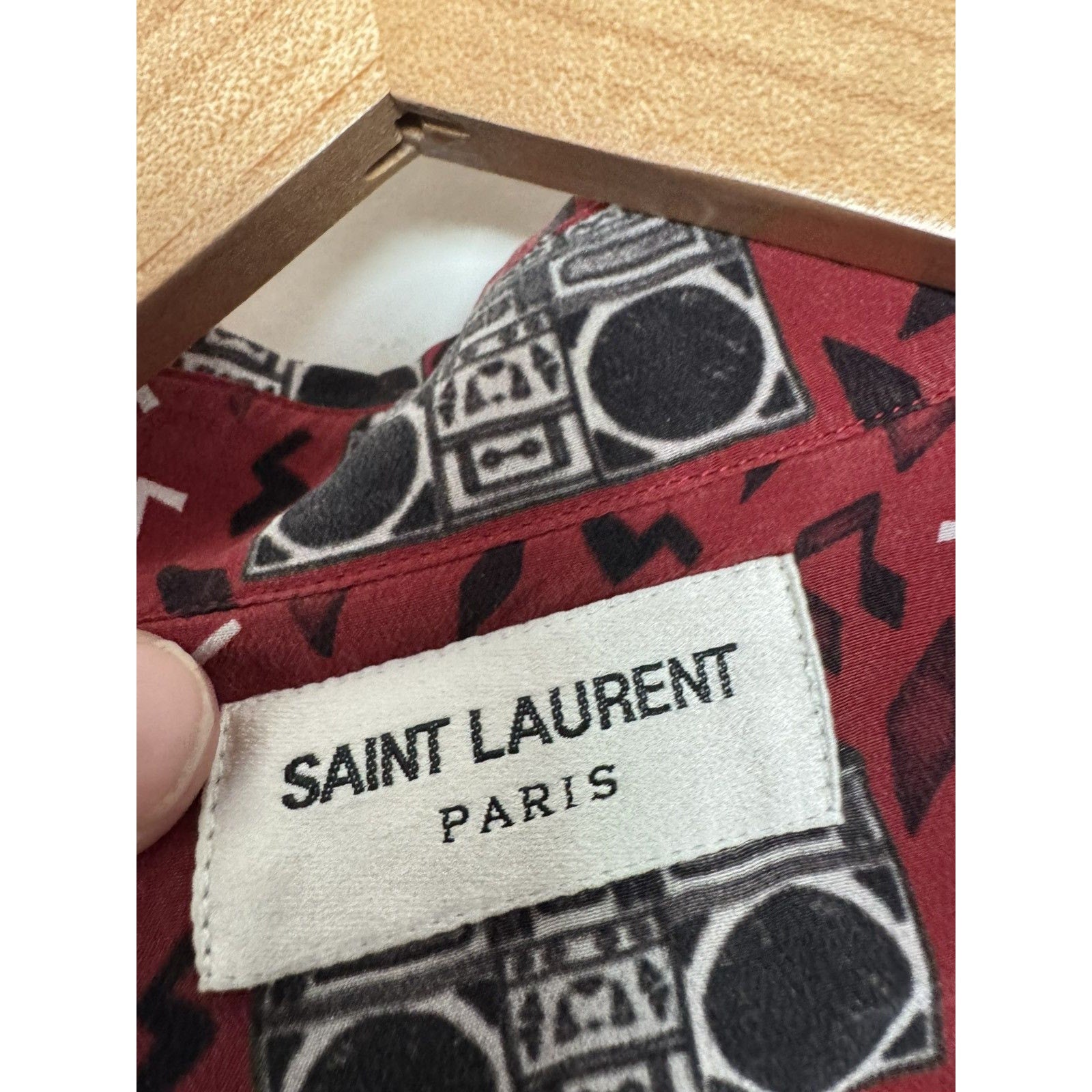 Saint Laurent Silk Boombox shirt 40