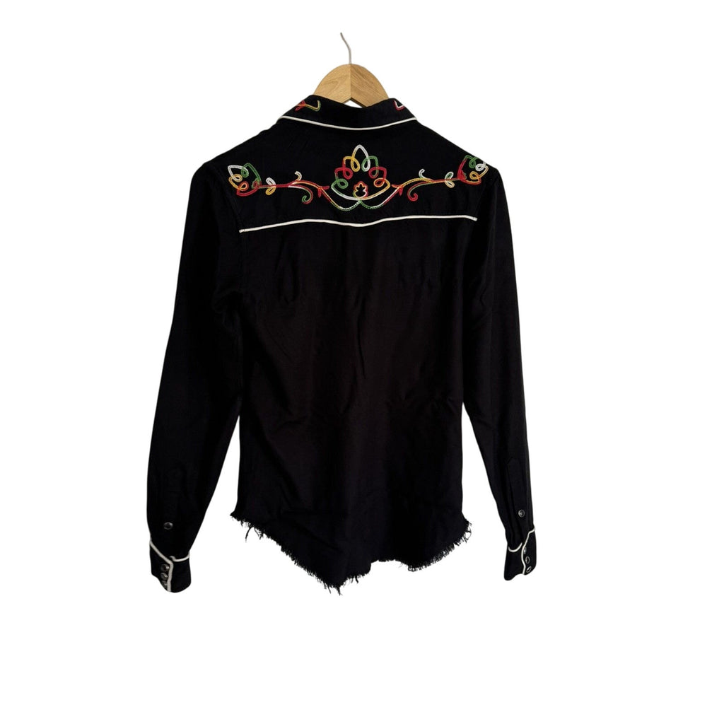 Saint Laurent Surf Sound Embroidered Fiesta Shirt Small