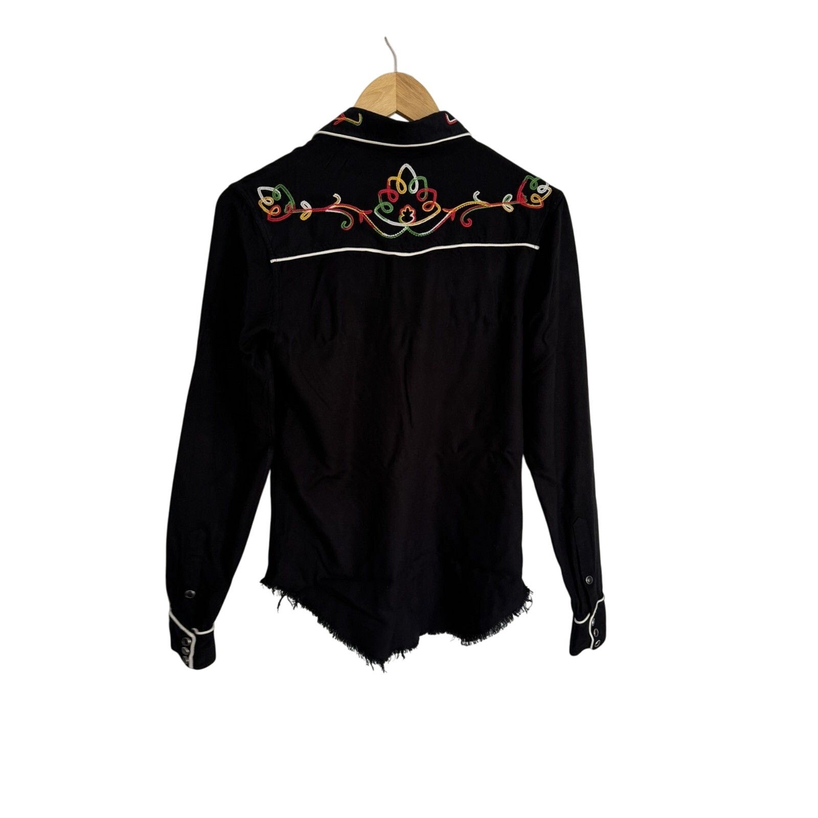 Saint Laurent Surf Sound Embroidered Fiesta Shirt Small