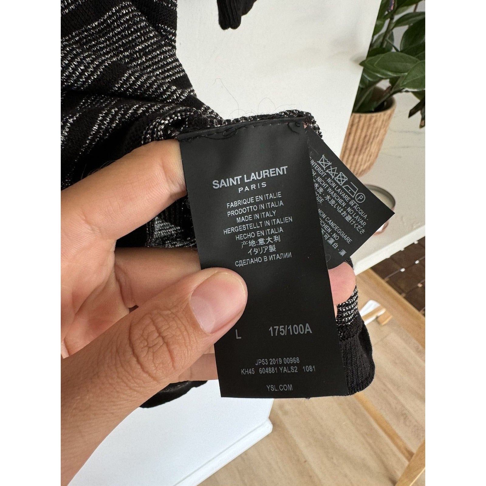 Saint Laurent Metallic Polo Large