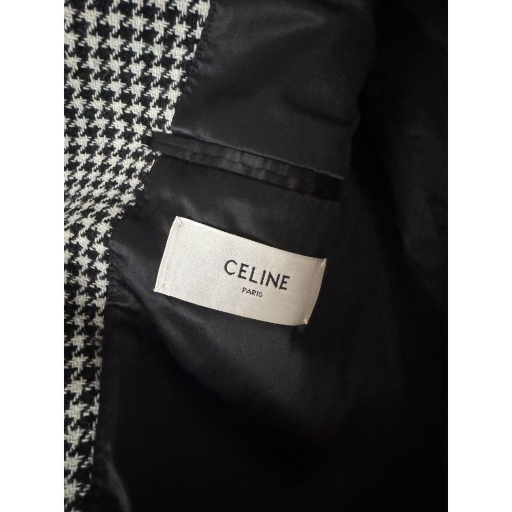 Celine Houndstooth Coat 50