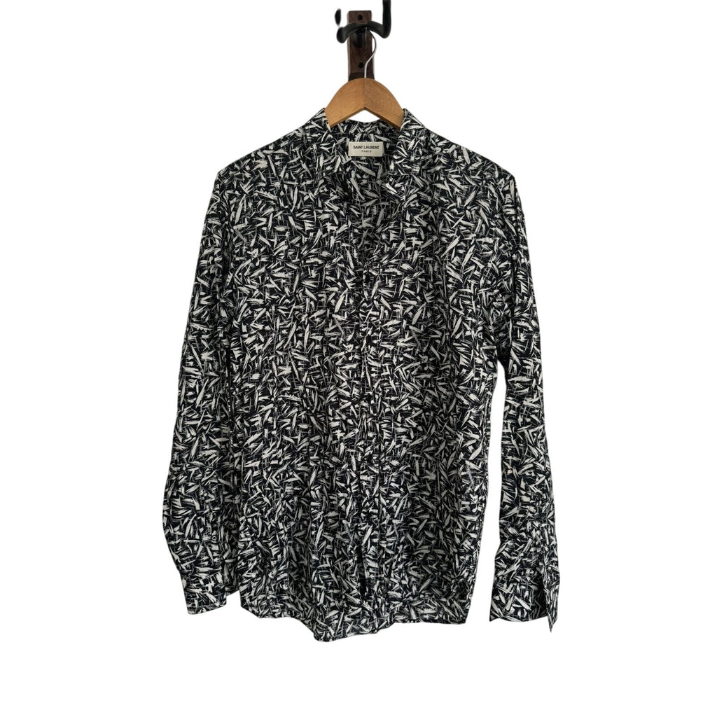 Saint Laurent Hedi rare brush stroke shirt 40