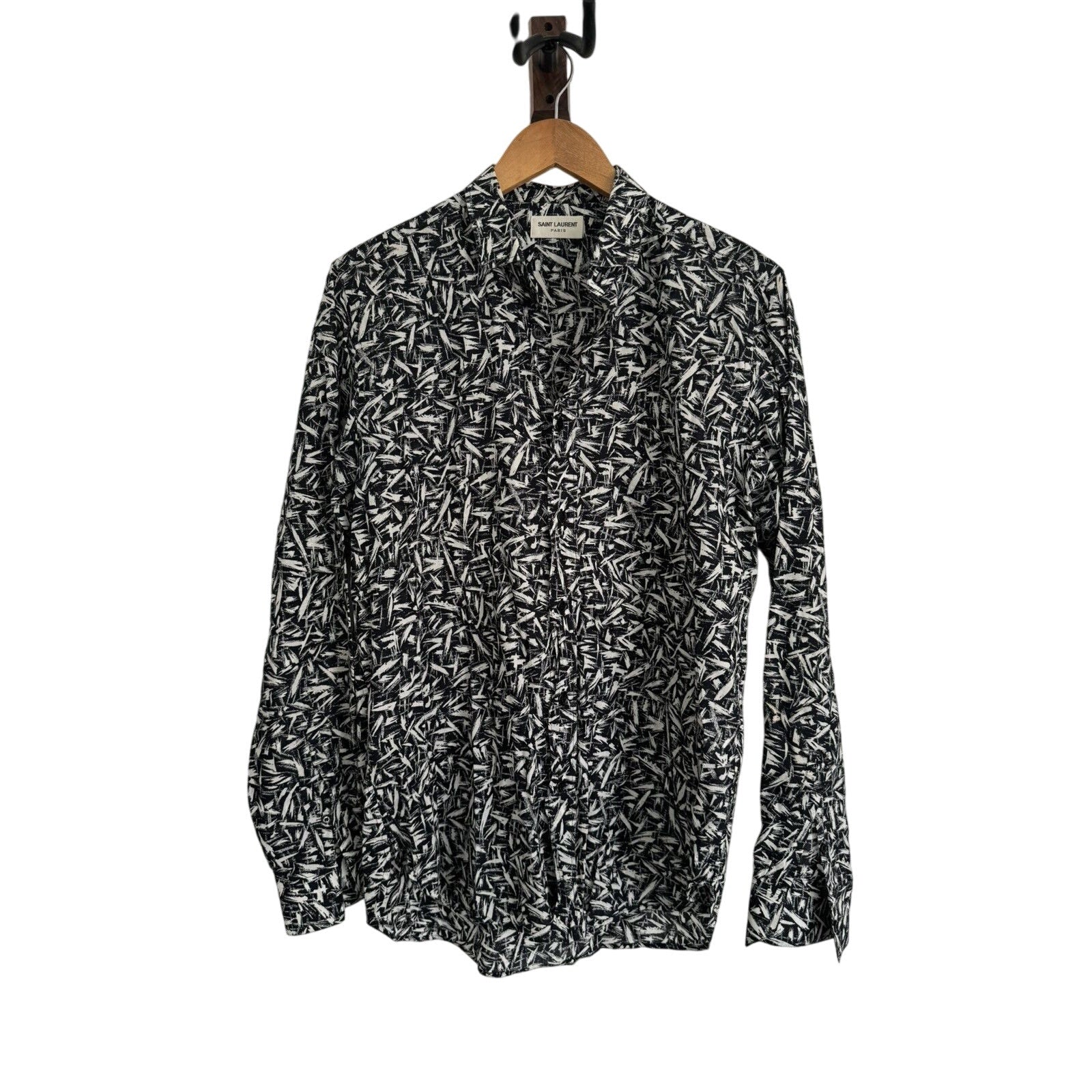 Saint Laurent Hedi rare brush stroke shirt 40