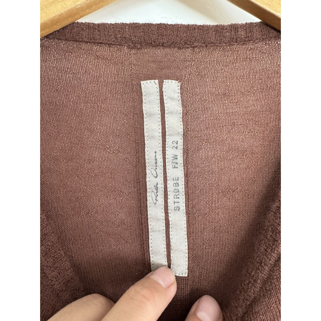 Rick Owens Cashmere Strobe Sweater FW22