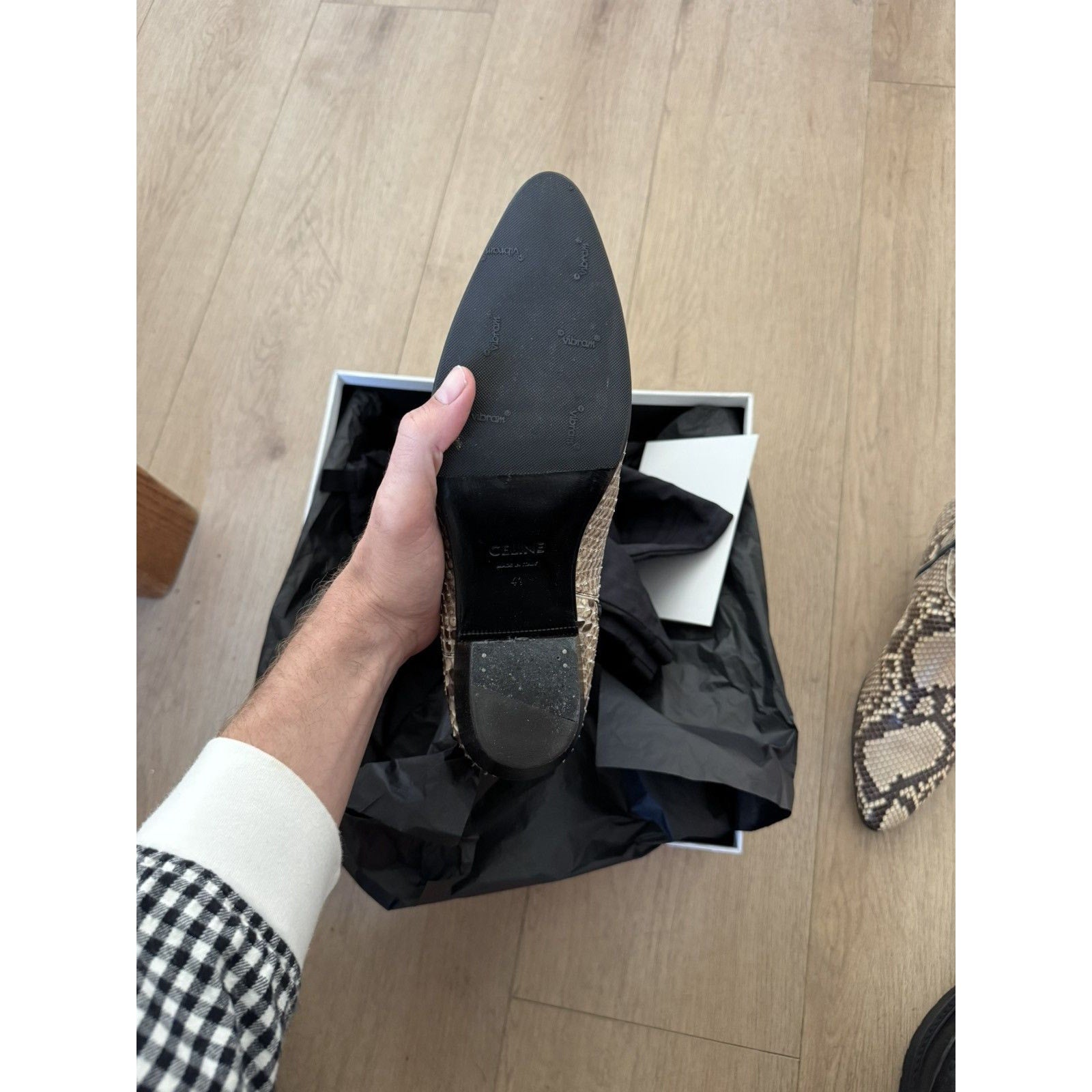 Celine Python Jacno boots